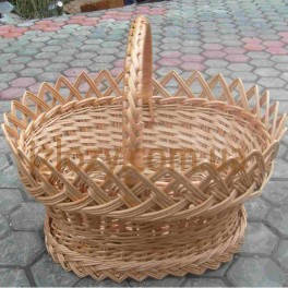 

Королевская пасхальная корзина из лозы
