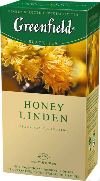 

Чай черный с липой Greenfield Honey Linden 25 пак.