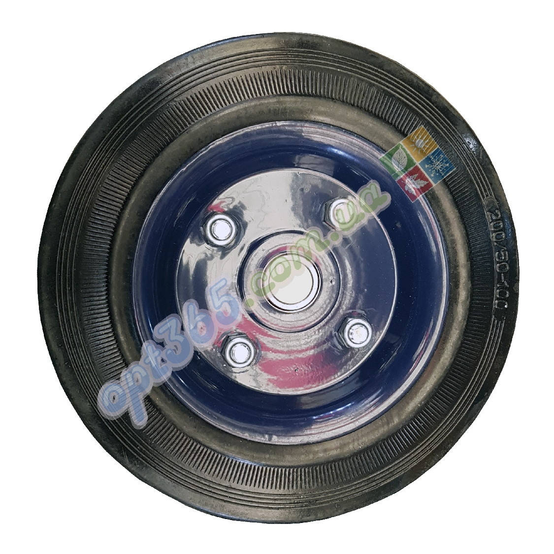 

Колесо для тележки 200 мм., ось 17 мм