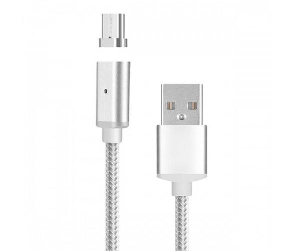 

Кабель Voltronic USB-USB Type-C, магнитный, 1м, Silver (YT-MCFB-TC/S/12246) блистер