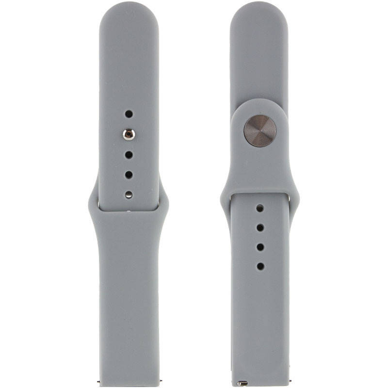 

Силиконовый Ремешок для Xiaomi Amazfit/Samsung 20 mm (Серый / Mist Blue)