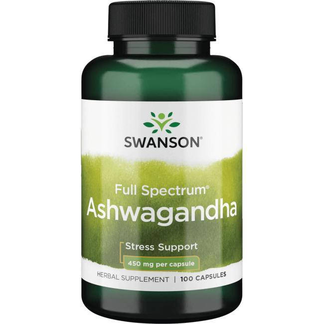 

Ашваганда, Swanson, Ashwagandha, 450 мг, 100 капсул