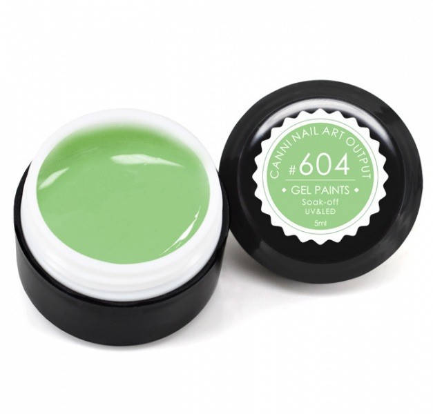 

Гель-краска CANNI 604 бледно-салатовая, 5 ml