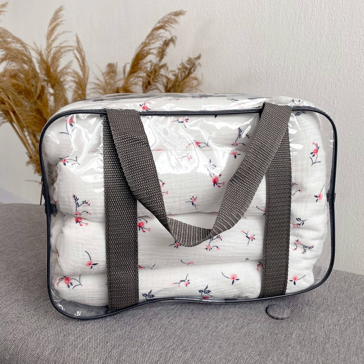 

Прозора сумка у пологовий (сірий) XS (21*31*14)