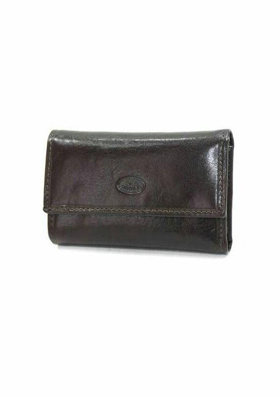 

Ключница-кошелёк кожаная Катана коричневая 353026., Коричневый