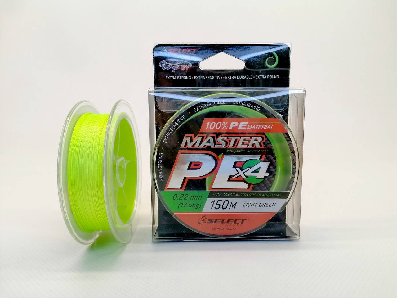 

Шнур Select Master PE 150м 0.22мм (салатовый)
