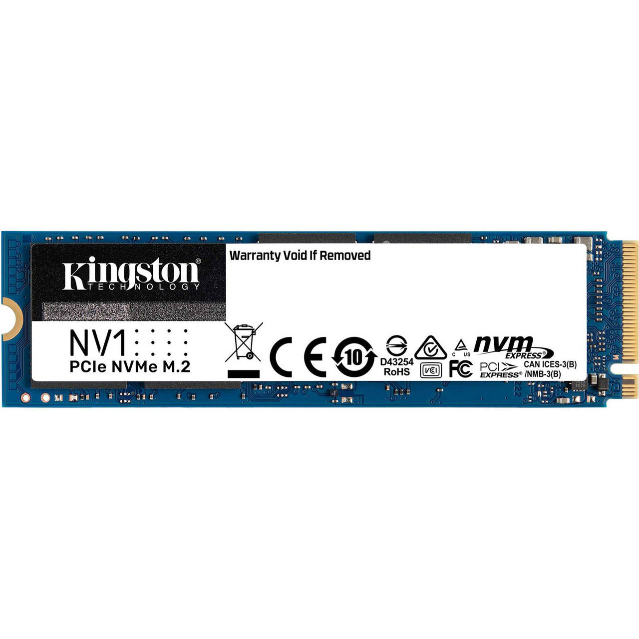 

SSD 500GB M.2 NVMe Kingston NV1 M.2 2280 PCIe Gen3.0 x4 3D TLC (SNVS/500G)