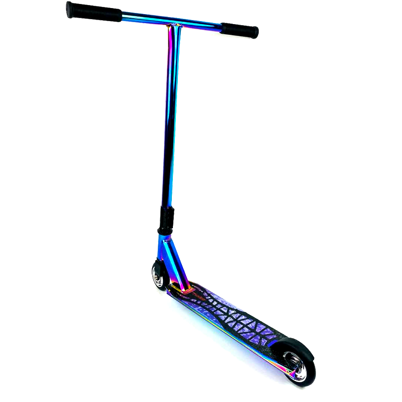 

Двухколесный трюковый самокат Chameleon с пегами и усиленной рамой (неохром)