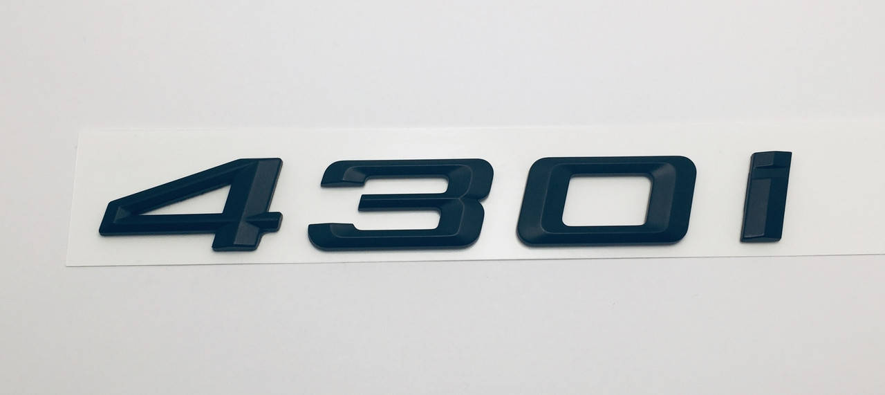

Эмблема надпись багажника BMW 430i чёрная