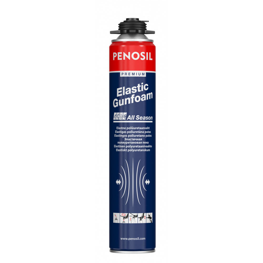 

Профессиональная монтажная пена PENOSIL Premium Elastic Gunfoam All Season 745 ml