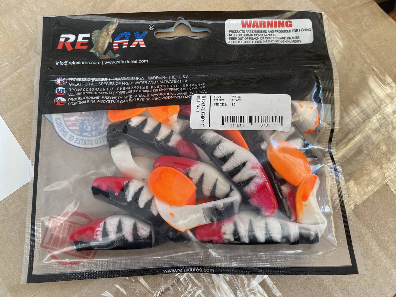 

Силикон Relax Kopyto 3" цвет TG001O (10шт.)