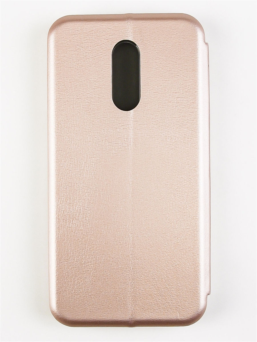 

Чехол книжка для Xiaomi Redmi 5 Plus / чехол книжка для Редми 5 плюс , на магните с отделом для карт, Розовое золото