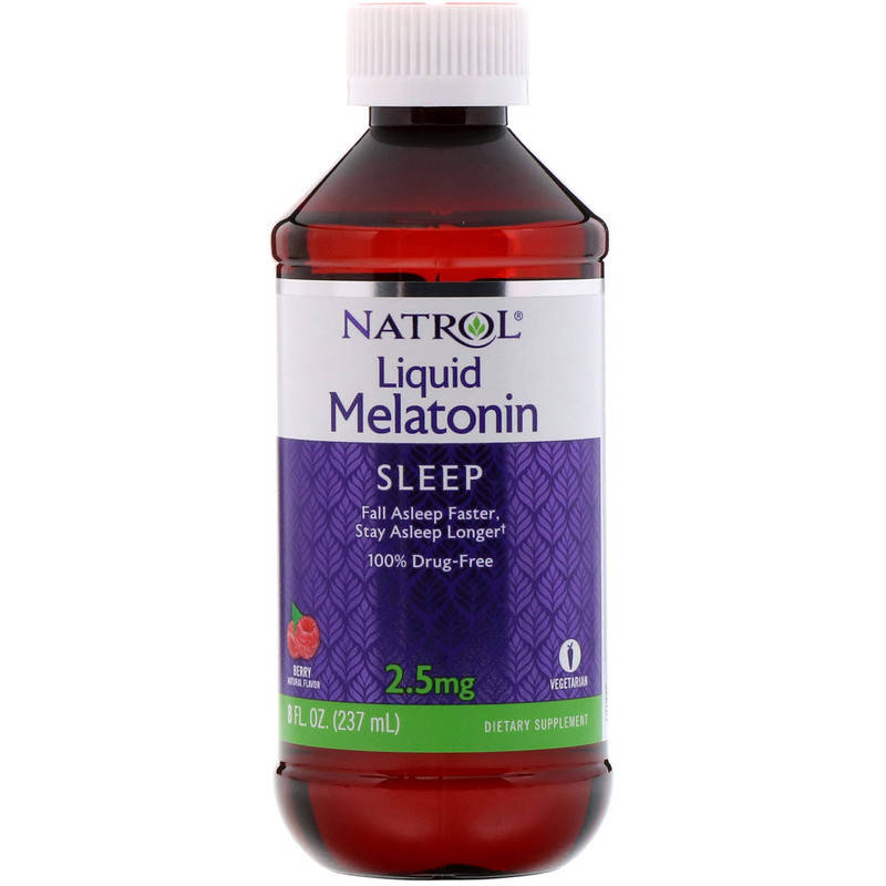 

Мелатонин жидкий (Melatonin Liquid) со вкусом ягод 2.5 мг 237 мл