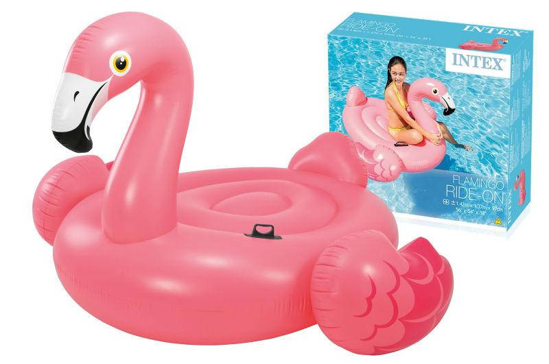 

Плотик надувной Intex 57558 Розовый фламинго