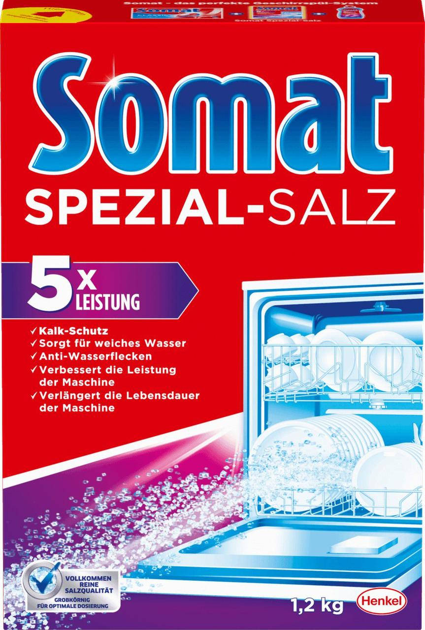 

Соль до посудомоечных машин Somat, 1,2 kg (Германия)