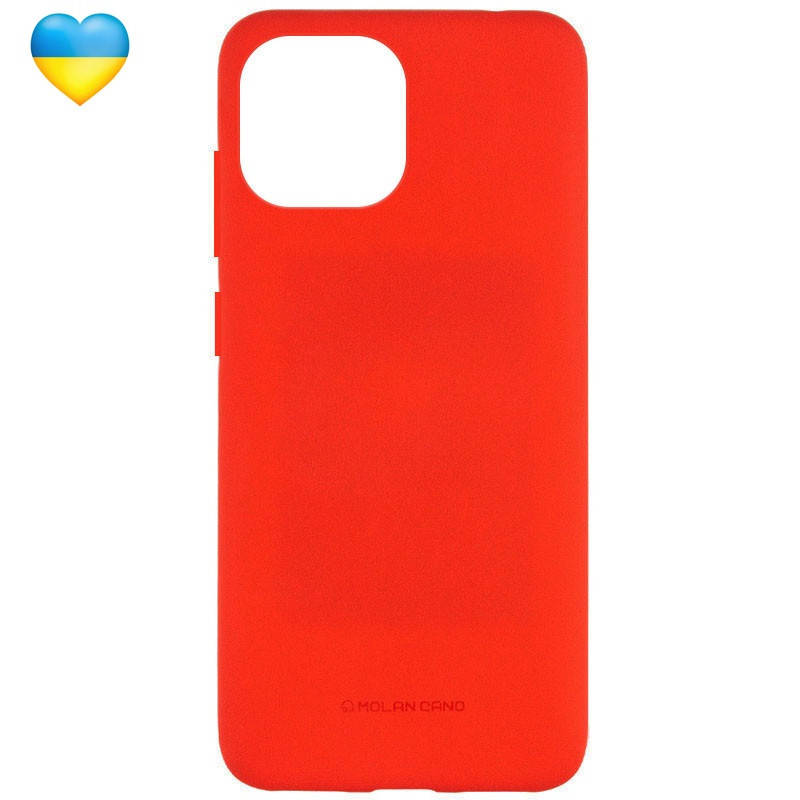 

Чехол накладка плотная красная для Xiaomi Mi 11 Lite / Чехол на ми 11 лайт, Красный