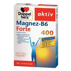 

Doppelherz Aktiv, Magnez-B6 Forte 400mg, Магний B-6 30 таб.