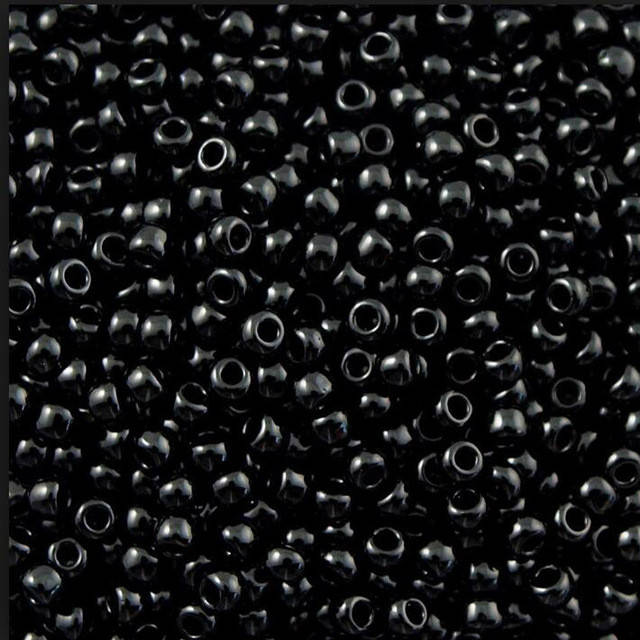 

Бисер черный.Размер 2мм.Цена за 30гр