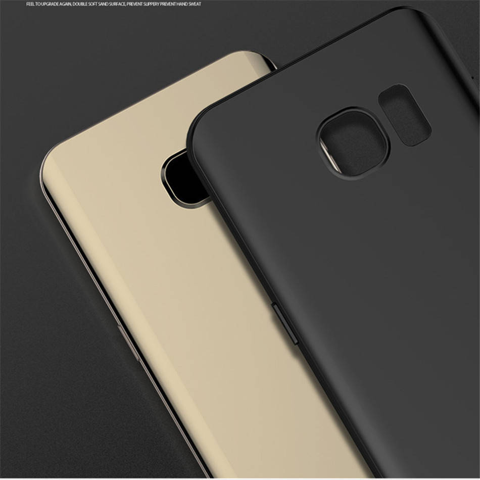 

Тонкий матовый чехол для Samsung S7, Черный