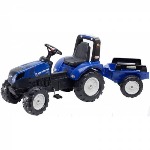 

Falk Детский трактор на педалях с прицепом 3090B New Holland