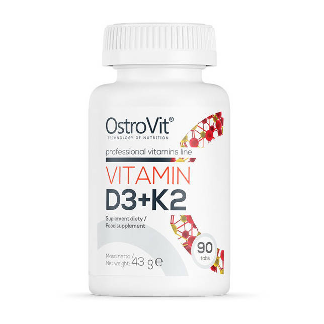 

Витамин Д3 + К2 OstroVit Vitamin D3 + K2 (90 tabs)