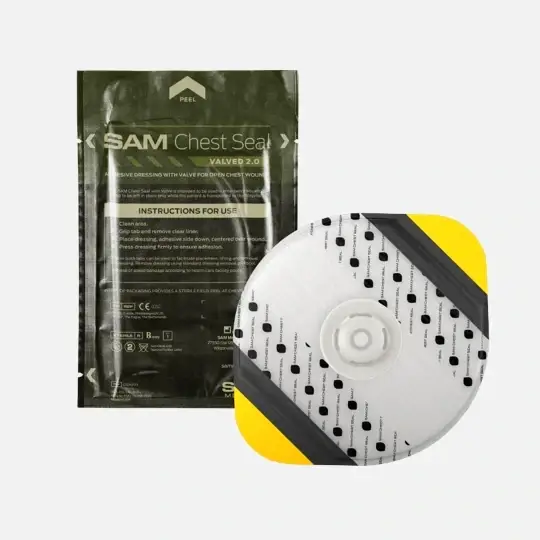 

Окклюзионная повязка с клапаном SAM CHEST SEAL usa