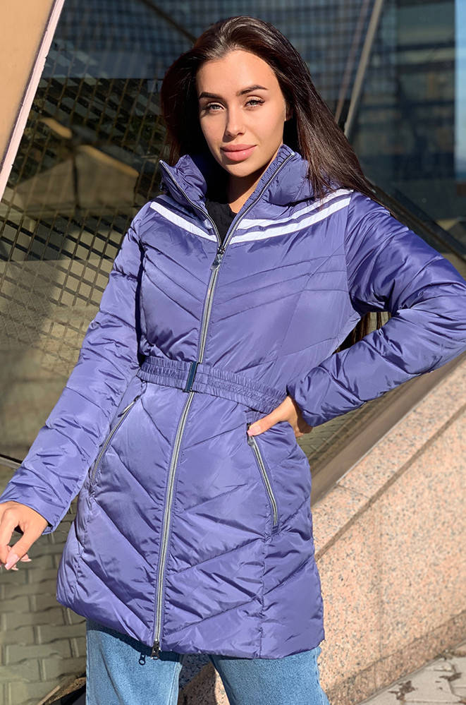 

Пуховик женский синий AAA 137461M