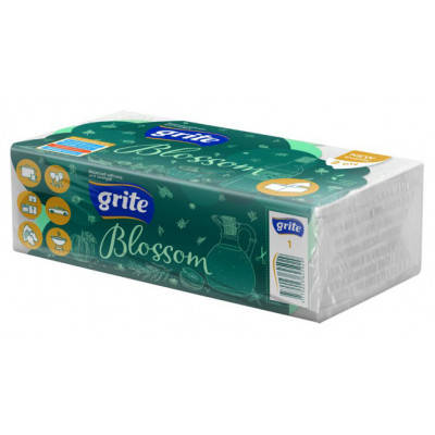 

Бумажные полотенца Grite Blossom 2 слоя 120 листов (4770023625929/4770023346299), Белый