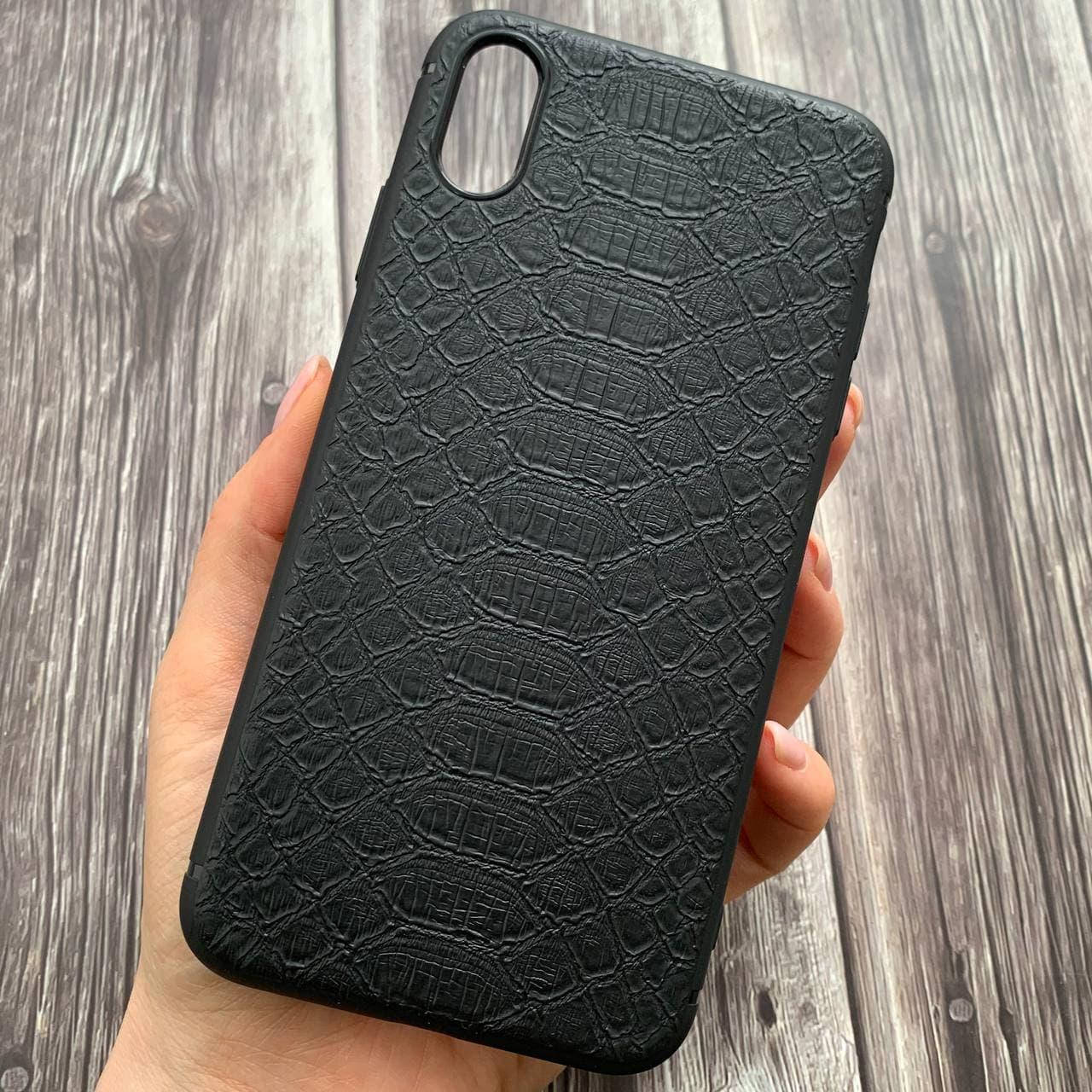 

Чехол для iPhone Xs Max кожа крокодила кожаный чехол с магнитной вставкой чехол на айфон хс макс черный