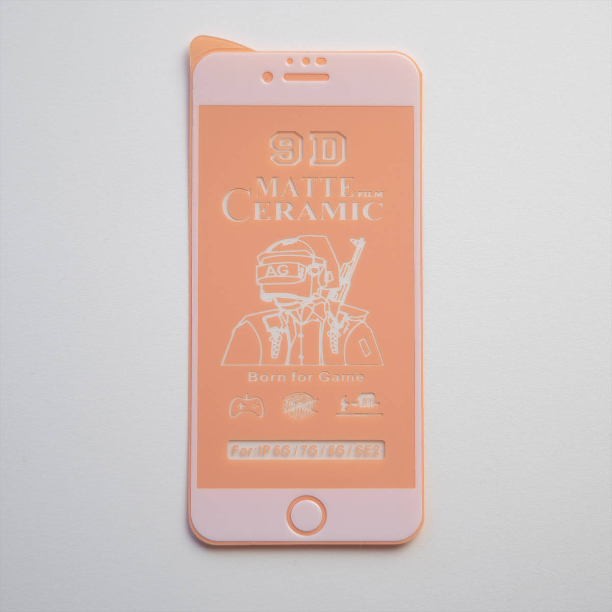 

Небьющееся защитное стекло Ceramics Matte для iPhone 7 / iPhone 8 твёрдость 9H белый