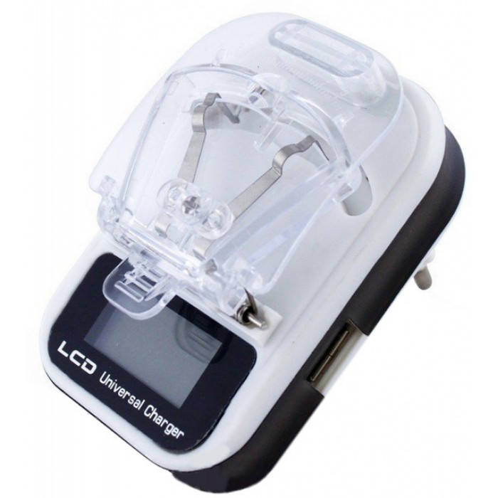 

Зарядное устройство зарядка адаптер LCD Жабка HY02 c USB и экраном