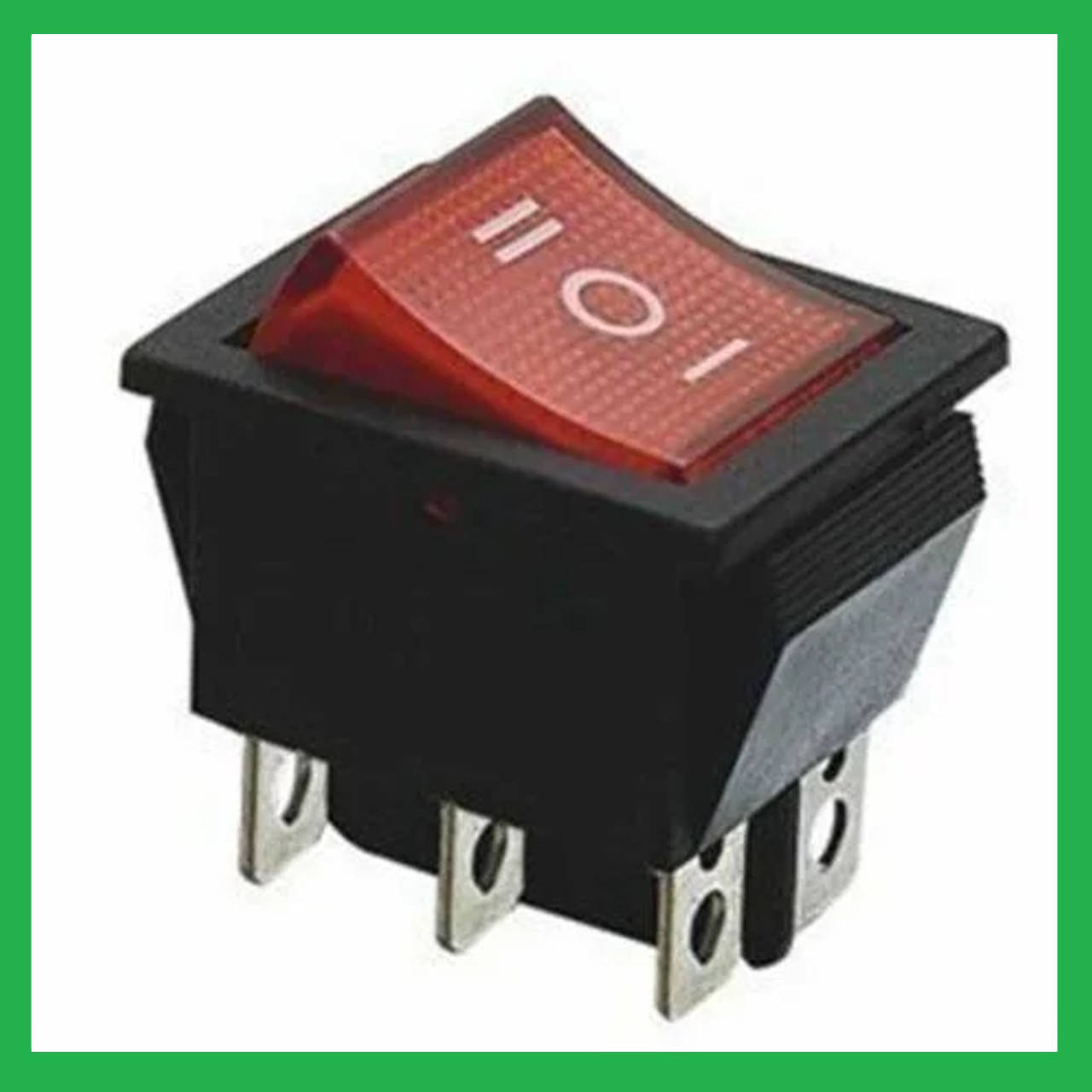 

Кнопка, выключатель KCD4-101/( 6с) 15А ( ON-OFF-ON) (RWB-509, SC-767).1 шт красная