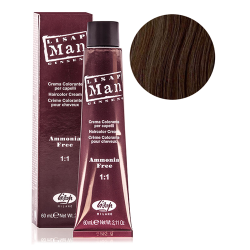 

Краска для волос Lisap Man Color 6 темный блондин 60 мл