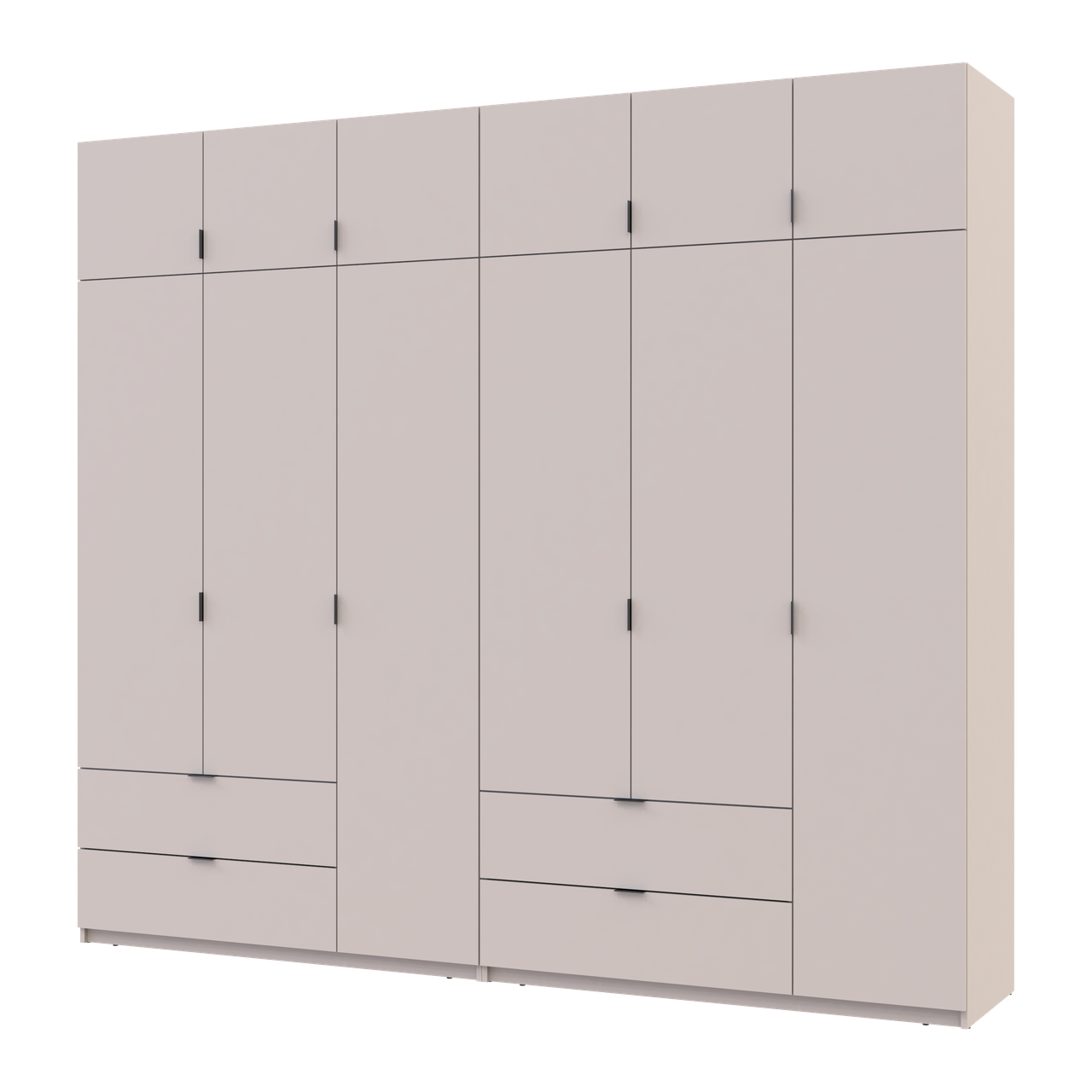 Розпашна Шафа для одягу Doros Лукас Кашемір 3+3 ДСП 270х50х240 (42005116)