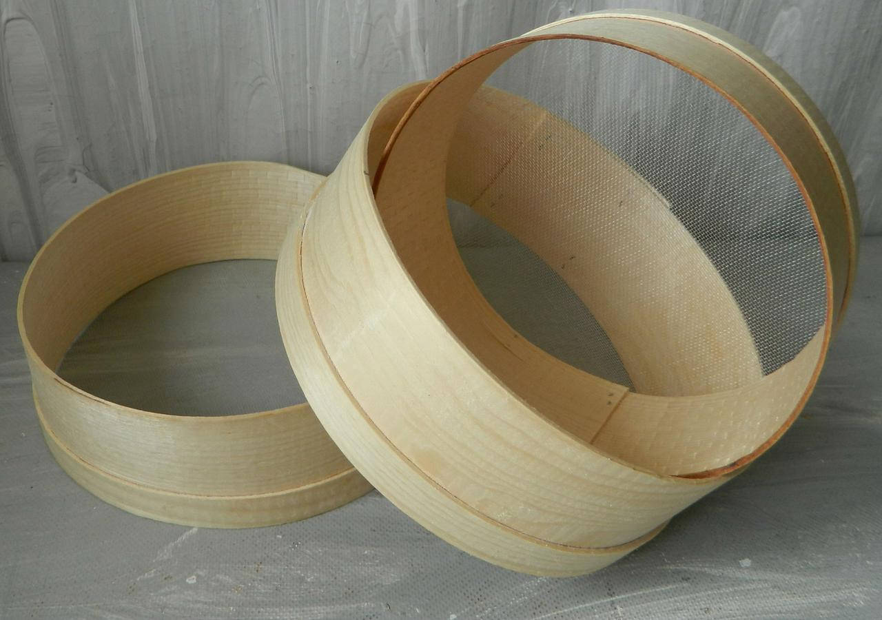 

Сито кухонное деревянный ободок, Бежевый