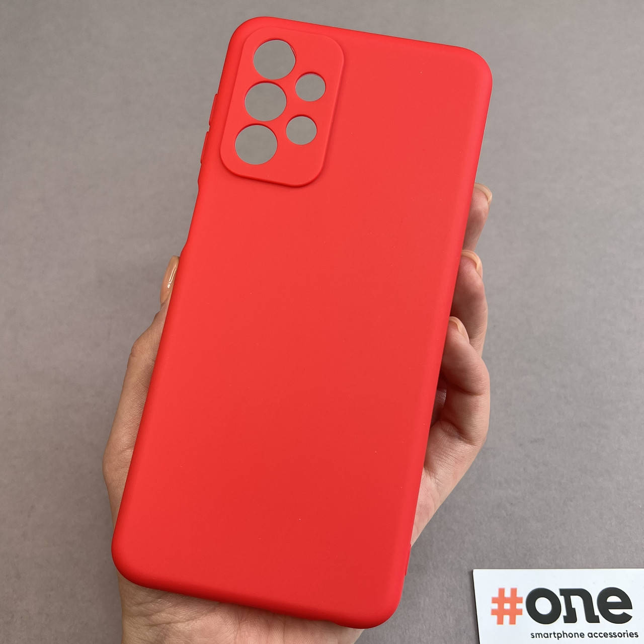 

Чехол для Samsung Galaxy A23 силиконовый с защитой для камеры чехол на телефон самсунг а23 красный HLG