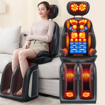 

Массажер для спины, шеи, тела с подогревом. Массаж роликовый, шиацу, вибро. Лучше чем массажное кресло!, Черный