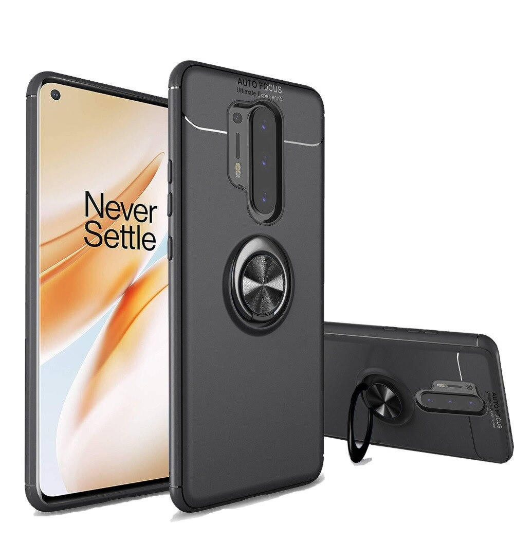 

Чехол Fiji Hold для OnePlus 8 Pro бампер накладка с подставкой Black, Черный