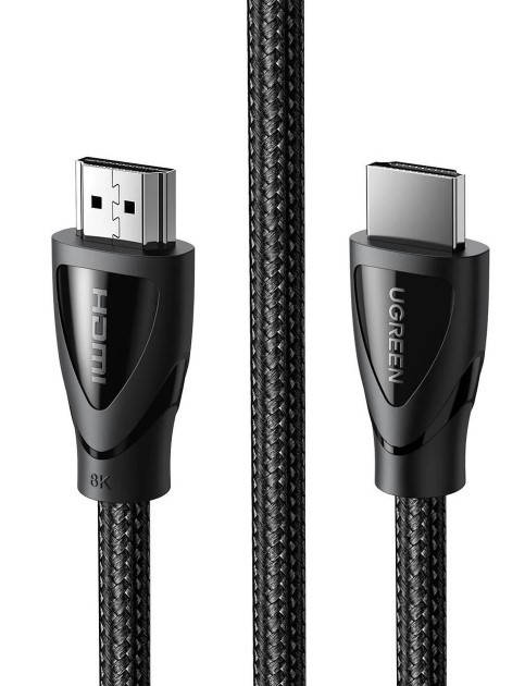 

Кабель HDMI Ugreen 2.1 8K 4K 3D 48Gbps HDR 1m black, Черный