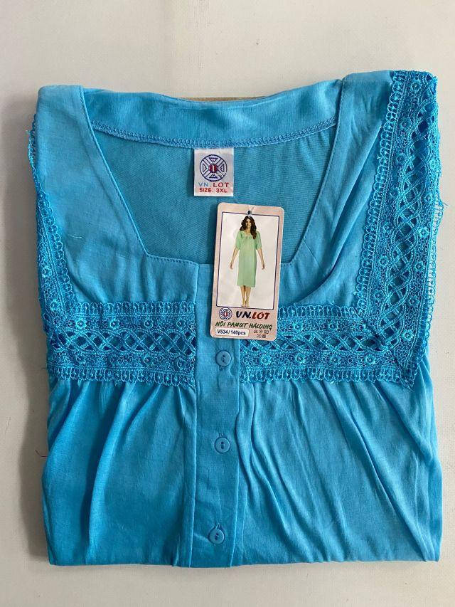 

Ночная женская рубашка хлопок Сабрина Нічна сорочка бавовна аквамарин, 3XL
