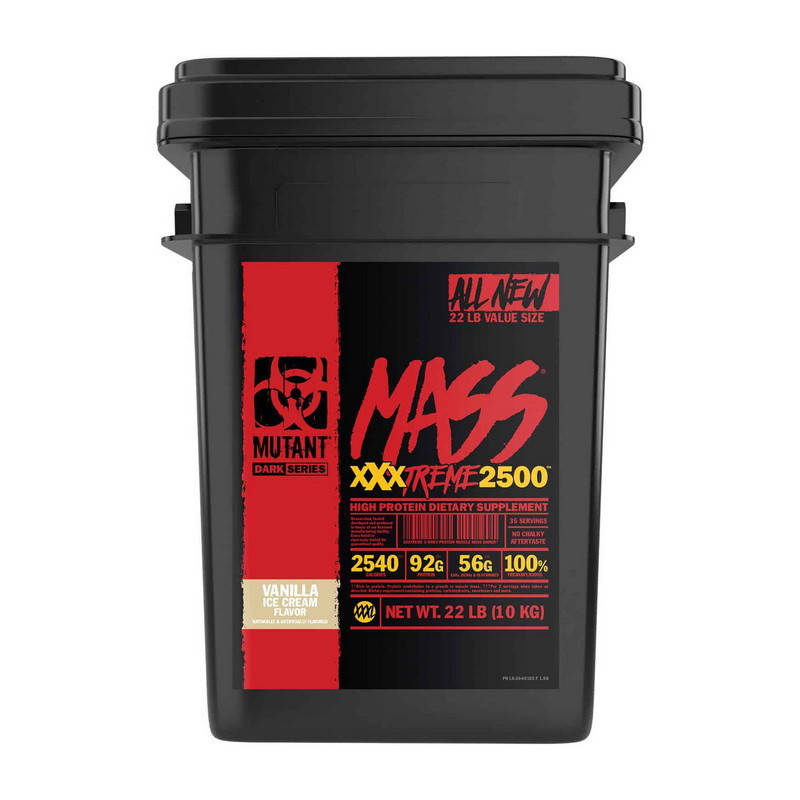 

Гейнер для набора массы Mutant Mass Xtreme 2500 (10 кг) мутант масс triple chocolate