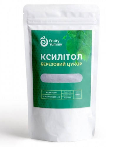 

Ксилитол (берёзовый сахар), 200 г Fruity Yummy