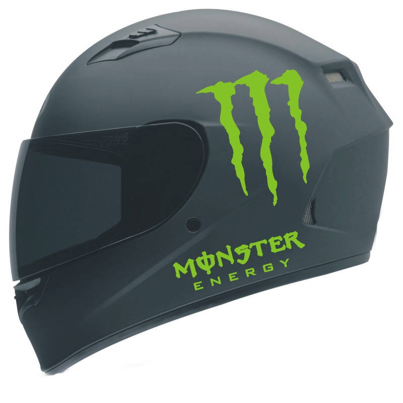 

Наклейка виниловая на шлем "Monster line" 2 шт цвет любой