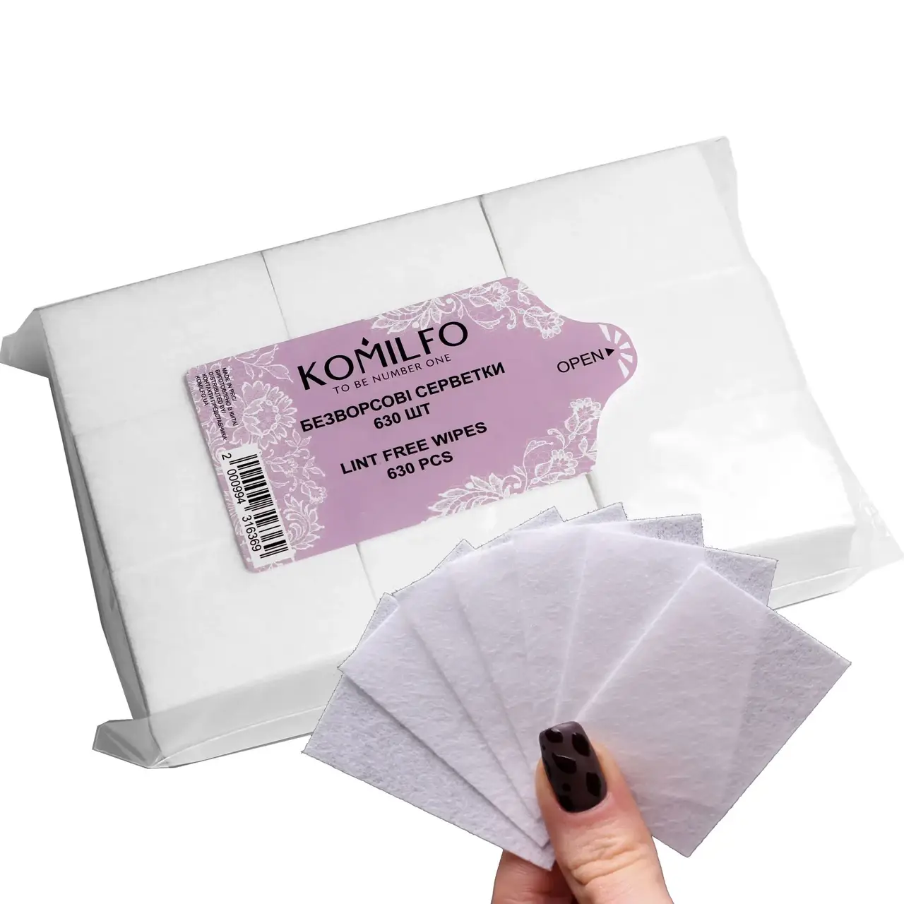 

Komilfo безворсовые салфетки, 630 шт