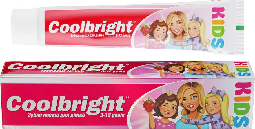 

Детская зубная паста Coolbright Kids Girls