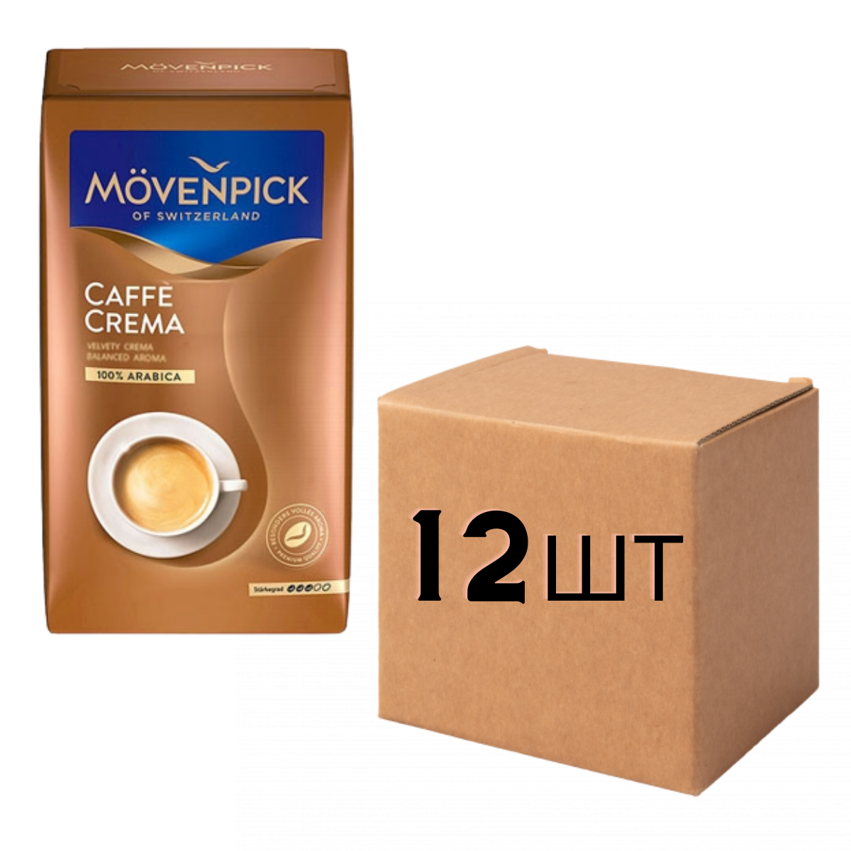 

Ящик кофе молотый Movenpick Cafe Crema 500 гр (в ящике 12 шт)
