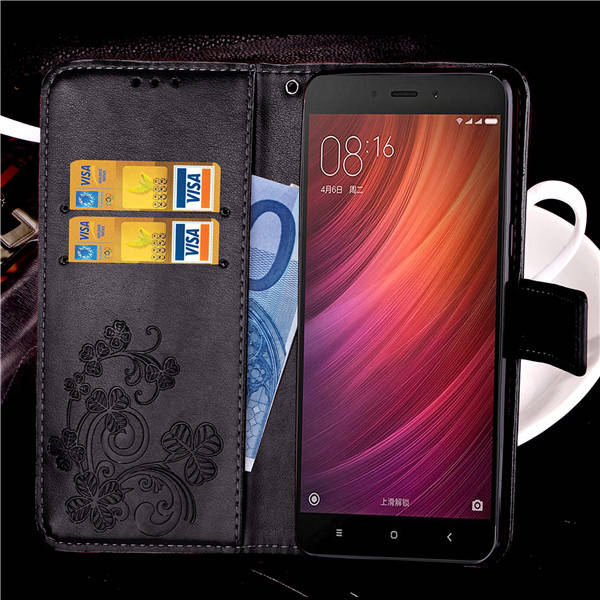 

Чехол Clover для Xiaomi Redmi 4X / 4X Pro книжка женский черный