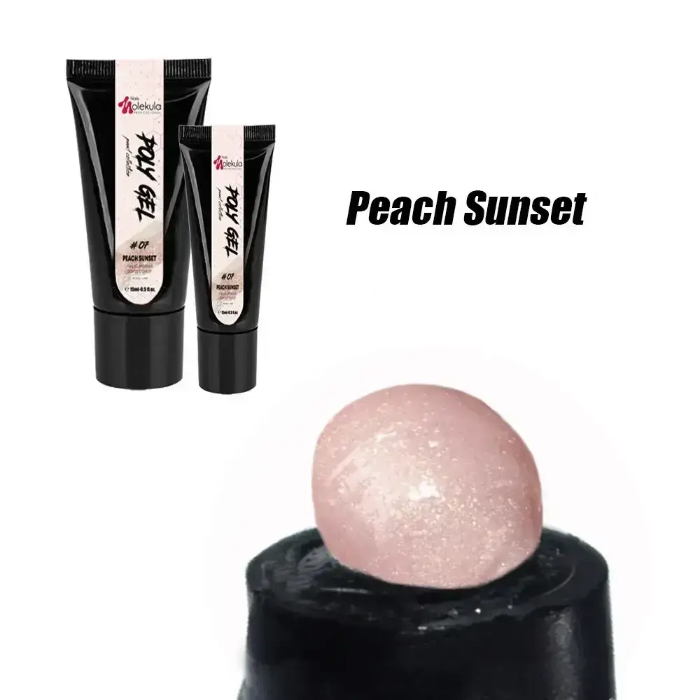 

Molekula Полигель Poly Gel Nails ), 30 мл № 7 Peach Sunset