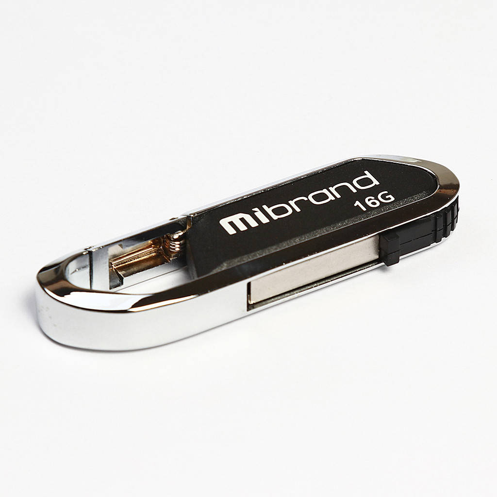 

USB Флешка (Флэш-накопитель) 2.0 Mibrand Aligator 16 GB Черный (MI2.0/AL16U7B)