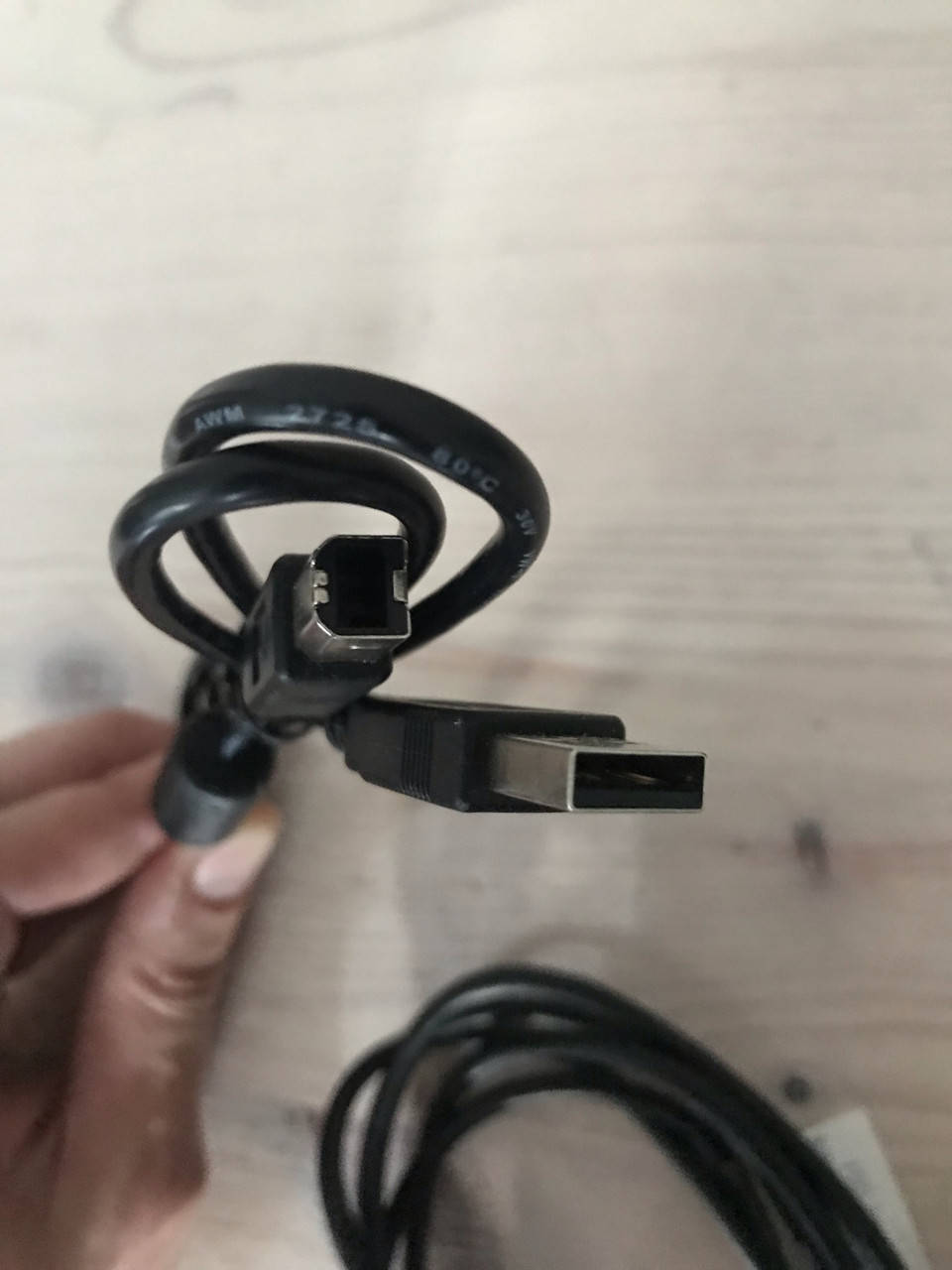 

Кабель USB 2.0 Тип A и USB 2.0 Тип B для принтера USB type A USB type B, Черный